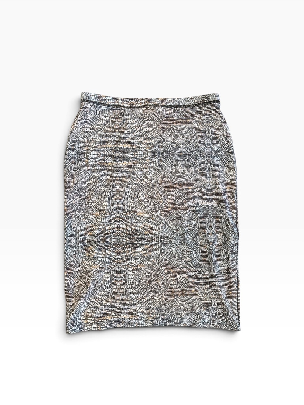 lululemon athletica Reversible Neutral Mosaic Pencil Skirt in Gray and Brown